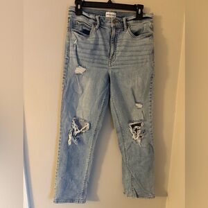 Studio Light Blue Distressed Boyfriend Jeans